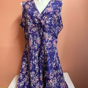 Plus Size Silk sleeveless dress. 2x